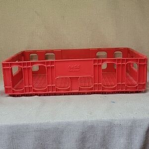 Vintage Coca-Cola Red Plastic Carrier Case Crate Tray 18 x 12 x 4